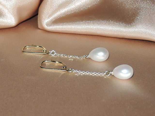 Perlové náušnice BC020TyE-W Perlové náušnice BC020TyE-W