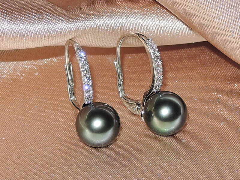 Perlové náušnice BC021WE-TAA+ Perlové náušnice BC021WE-TAA+