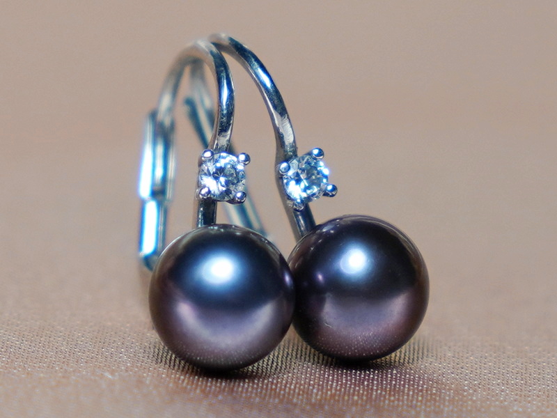 Perlové náušnice pravé říční perly BC022SE-B Perlové náušnice pravé říční perly BC022SE-B