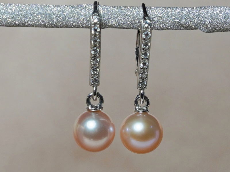 Perlové náušnice BC024SE-P Perlové náušnice BC024SE-P