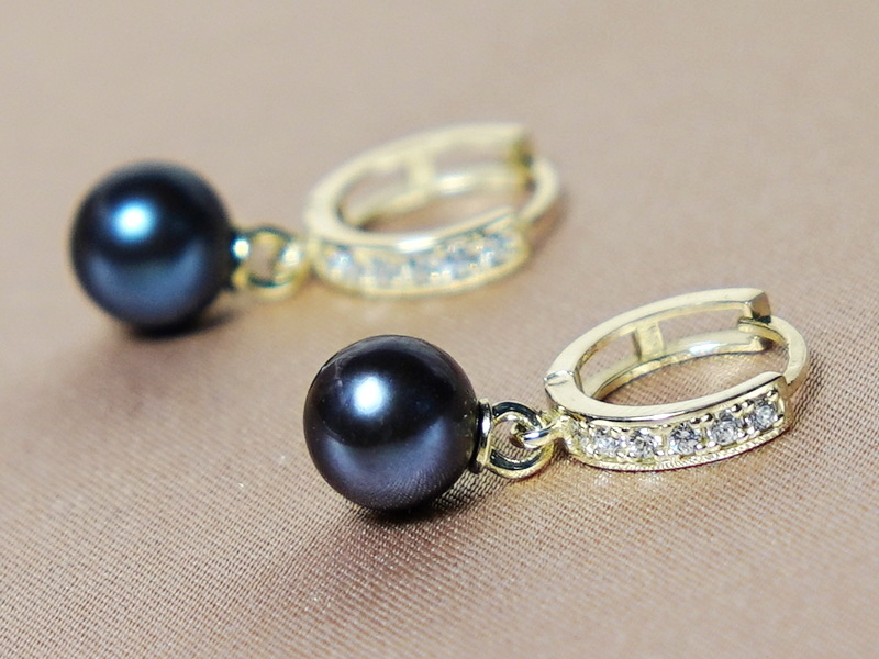 Perlové náušnice DS120YFE-B Perlové náušnice DS120YFE-B