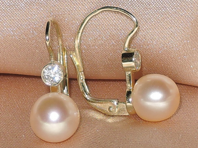 Perlové náušnice DS222YBE-P Perlové náušnice DS222YBE-P