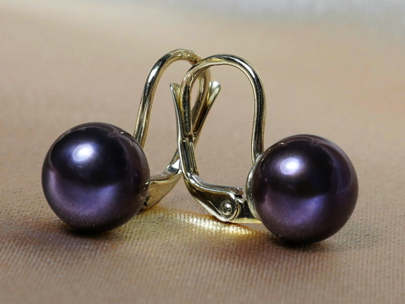 Zlaté náušnice s pravými perlami DS701YFE-B Zlaté náušnice s pravými perlami DS701YFE-B