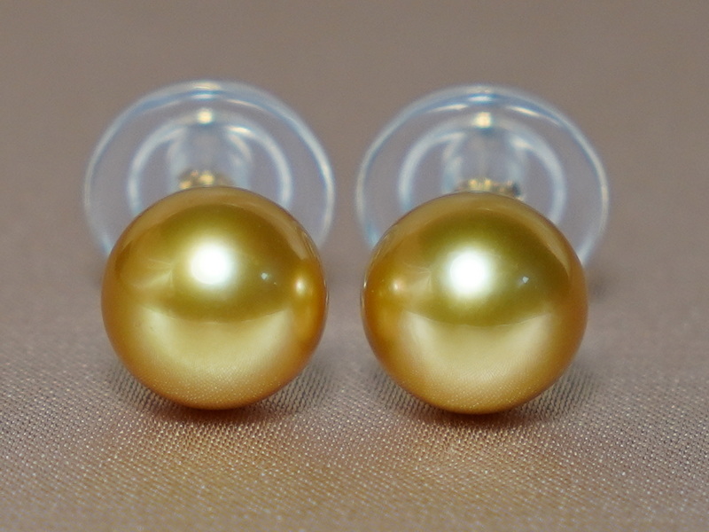 Zlaté náušnice 18K z perel Jižního Pacifiku GE18KAA+ZY Zlaté náušnice 18K z perel Jižního Pacifiku GE18KAA+ZY