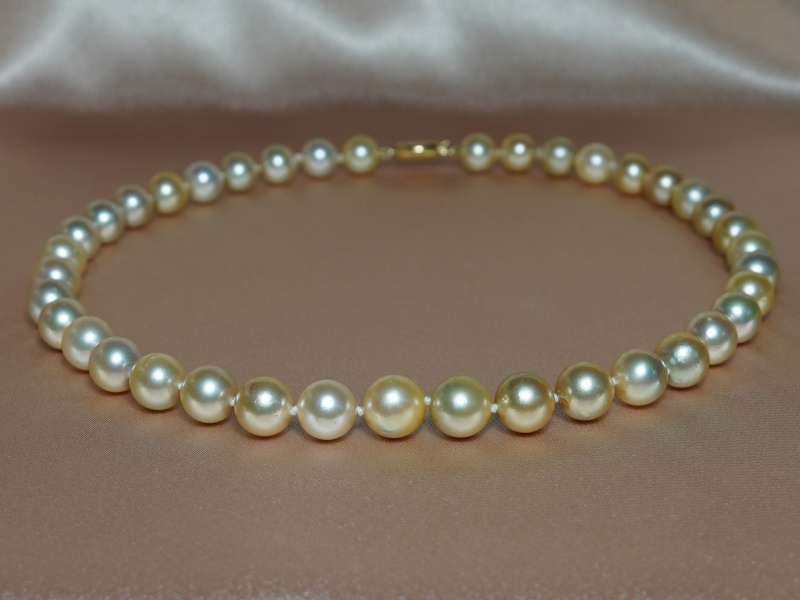 Náhrdelník z perel Jižního Pacifiku JPN10115AAGT Náhrdelník z perel Jižního Pacifiku JPN10115AAGT