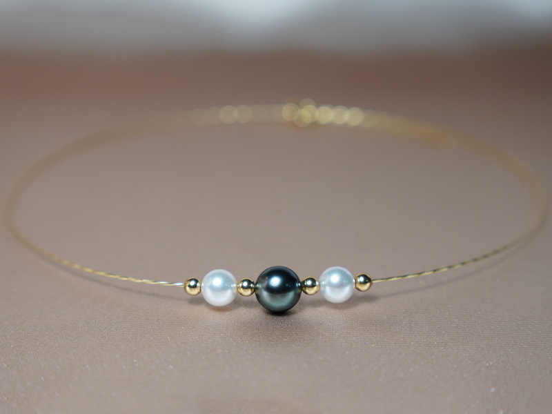 Perlový náhrdelník 18K tahitská a akoya perly WW15YN-TA Perlový náhrdelník 18K tahitská a akoya perly WW15YN-TA