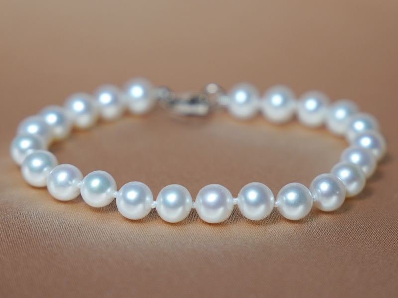 Perlový náramek říční perly RSB6070AAAwA Perlový náramek říční perly RSB6070AAAwA