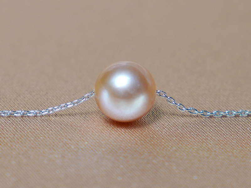 Pravá perla AAA na 14K zlatém řetízku FPN095AAAwL Pravá perla AAA na 14K zlatém řetízku FPN095AAAwL