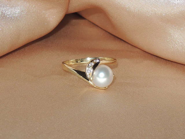 Prsten s perlou AKR001C Prsten s perlou AKR001C