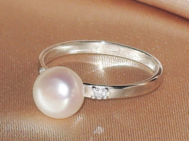 Prsten s perlou BC027SBR-W Prsten s perlou BC027SBR-W