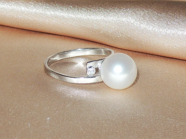 Prsten s perlou BC04SR-W Prsten s perlou BC04SR-W