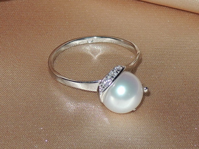 Prsten s perlou BC05SR-W Prsten s perlou BC05SR-W