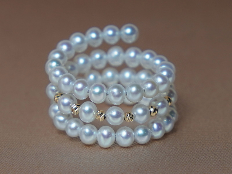 Prsten z pravých perel a 18K zlata PR15SP Prsten z pravých perel a 18K zlata PR15SP