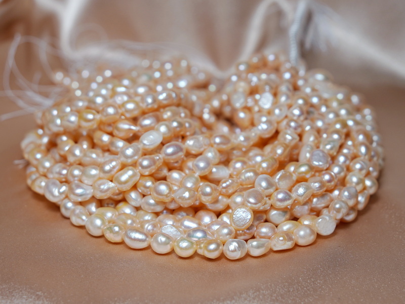 Růžové sladkovodní perly BS80pJ Růžové sladkovodní perly BS80pJ