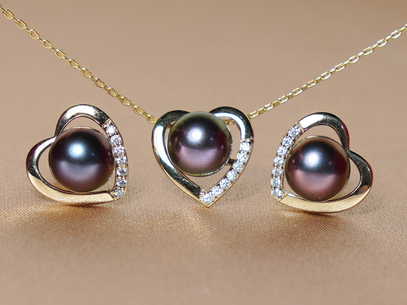 Set šperků z říčních perel WW013YS-FB Set šperků z říčních perel WW013YS-FB