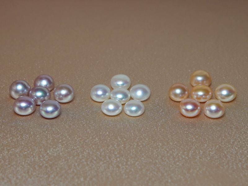 Sladkovodní perly polokulaté polovrtané BLPBAA+Z Sladkovodní perly polokulaté polovrtané BLPBAA+Z