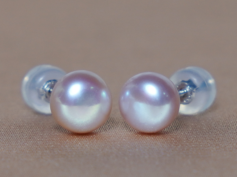 14K zlaté napichovací perlové náušnice LSE14WG 14K zlaté napichovací perlové náušnice LSE14WG