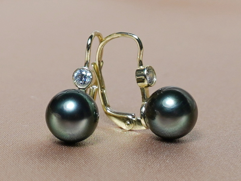 Zlaté náušnice s perlou DS222YE-TAA+ Zlaté náušnice s perlou DS222YE-TAA+