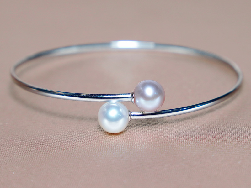 Zlatý náramek 18K s pravými perlami AAA WW08WB-WP Zlatý náramek 18K s pravými perlami AAA WW08WB-WP