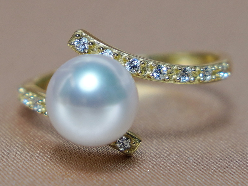 Zlatý prsten s mořskou perloursten s perlou BC029YR-A Zlatý prsten s mořskou perloursten s perlou BC029YR-A