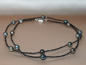 Dlouhý perlový náhrdelník tahitské perly TPN1590H Dlouhý perlový náhrdelník tahitské perly TPN1590H