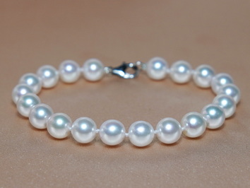 Náramek z japonských akoya perel AAA APB8085C Náramek z japonských akoya perel AAA APB8085C