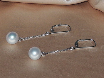 Perlové náušnice BC020WE-W Perlové náušnice BC020WE-W