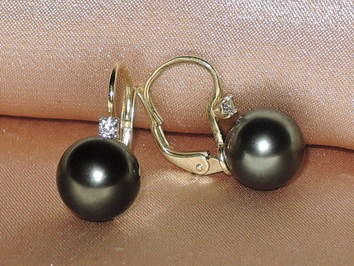 Perlové náušnice  BC022YE-TAA+ Perlové náušnice  BC022YE-TAA+