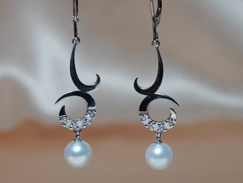 Perlové náušnice BC03SE-W Perlové náušnice BC03SE-W