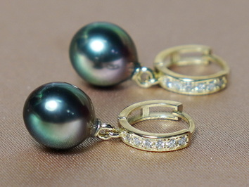 Perlové náušnice  DS120TDyE Perlové náušnice  DS120TDyE