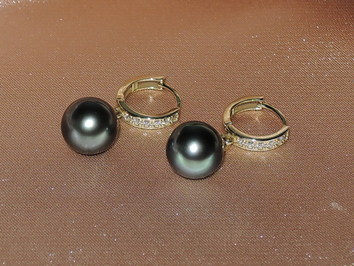 Perlové náušnice DS120YE-TAA+ Perlové náušnice DS120YE-TAA+