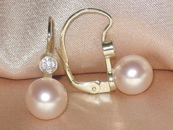 Perlové náušnice DS222YFE-P Perlové náušnice DS222YFE-P