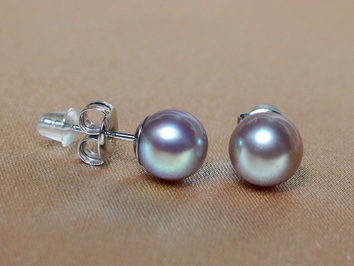 Zlaté náušnice 14K s říčními perlami AAA FLE585AAAwP Zlaté náušnice 14K s říčními perlami AAA FLE585AAAwP