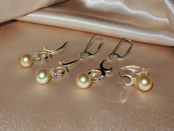 Perlové šperky BC03YS-G Perlové šperky BC03YS-G