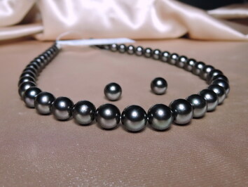 Náhrdelník a náušnice z tahitských perel Aurora peacock TPS023666 Náhrdelník a náušnice z tahitských perel Aurora peacock TPS023666