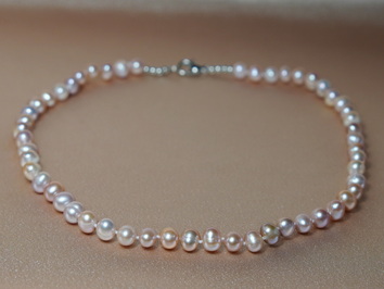 Perlový náhrdelník BPN07A+PG Perlový náhrdelník BPN07A+PG