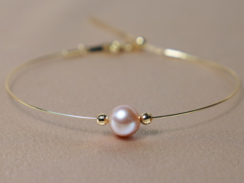 Zlatý náramek 18K s pravou perlou AAA WW07YB-FP Zlatý náramek 18K s pravou perlou AAA WW07YB-FP