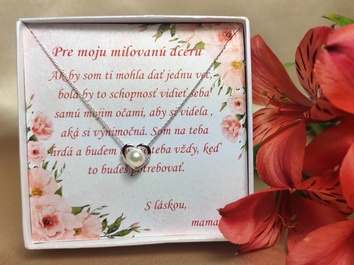 Personalizovaný perlový náhrdelník PS008 Personalizovaný perlový náhrdelník PS008