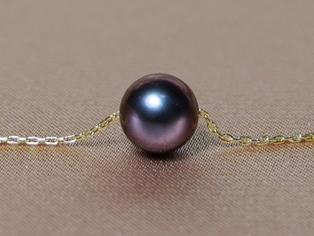 Pravá perla na zlatém řetízku FPN095AAAyB Pravá perla na zlatém řetízku FPN095AAAyB