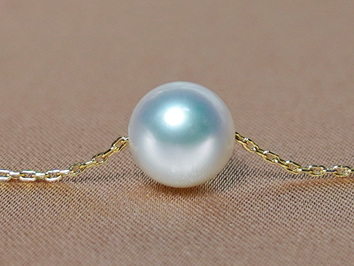 Pravá perla na zlatém řetízku FPN095AAAyW Pravá perla na zlatém řetízku FPN095AAAyW