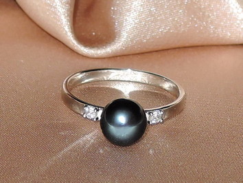 Prsten s perlou BC027SBR-B Prsten s perlou BC027SBR-B