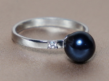 Prsten s perlou BC027SR-B Prsten s perlou BC027SR-B