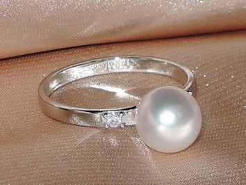 Prsten s perlou BC027SR-W Prsten s perlou BC027SR-W