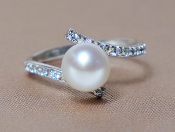 Prsten s perlou BC029SBR-W Prsten s perlou BC029SBR-W