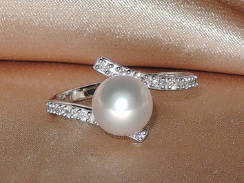 Prsten s perlou BC029SR-W Prsten s perlou BC029SR-W