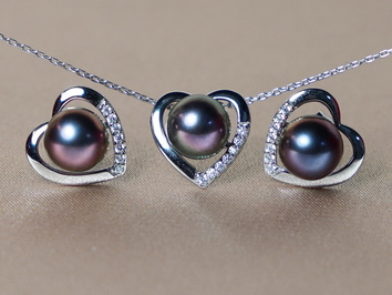 Set šperků z říčních perel AAA ve zlatě WW013WS-FB Set šperků z říčních perel AAA ve zlatě WW013WS-FB