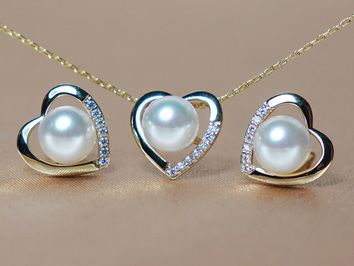 Set šperků z říčních perel  WW013YS-FW Set šperků z říčních perel  WW013YS-FW