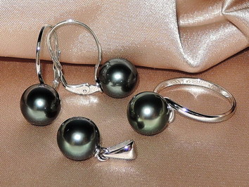 Šperky s tahitskými perlami ve 14K zlatě BC150WS-T Šperky s tahitskými perlami ve 14K zlatě BC150WS-T