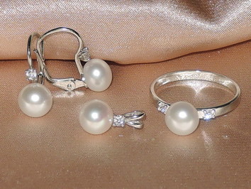 Šperky s perlami BC180WBS-W Šperky s perlami BC180WBS-W