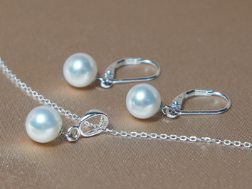 Šperky s perlami FPS002wT Šperky s perlami FPS002wT